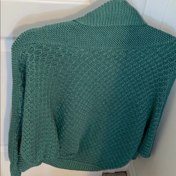 Zara Teal slouchy open knit  cardigan M - Picture 11 of 12